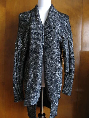 Cárdigan largo negro elegante para mujer Rachel Roy  Foto 1 de 4