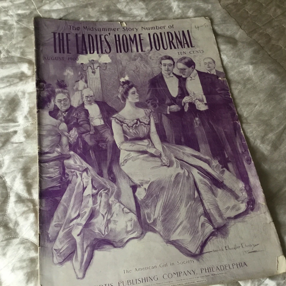 The Ladies Home Journal August 1900 Age Related (38 pages) - Image 1 of 4