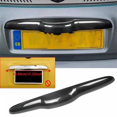 Tapicería de manija de maletero de fibra de carbono real para Fiat 500 Abarth 595 695 2011-23 Foto 1 de 4