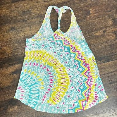 Camiseta sin mangas Reebok para mujer M amarillo verde azulado rosa entrenamiento look años 80-90 Foto 1 de 4