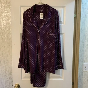 Alfani Women's Soft 2-Piece Pajama Set Sleepwear XXL Purple Diamonds NWT’s - Picture 1 of 4