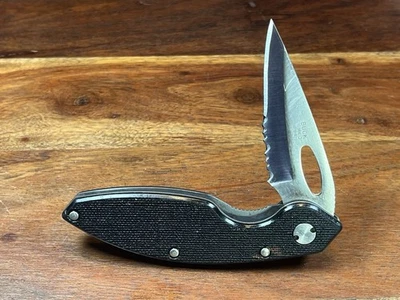 Cuchillo Plegable Táctico Fresco De Colección 2000 Buck EE. UU. 186 Restauración Spa Foto 1 de 4