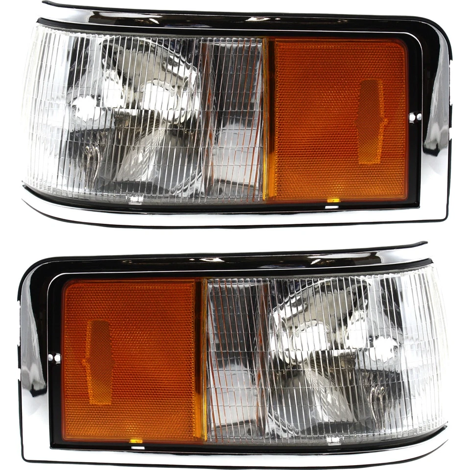 Juego de 2 luces de esquina para Lincoln Town Car 90-94 lado izquierdo y derecho incandescentes Foto 1 de 4