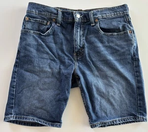 Levis 412 Mens Blue Denim Stretch Shorts Clothing Jeans Size 32 - Picture 1 of 6