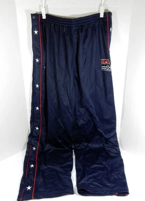 Calça Tear Away Marinha Jogo de Basquete Anos 90 Team USA Emitida 3XL DP46834 - Imagem 1 de 4