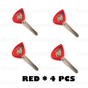 Uncut Blank Key For Yamaha VStar / Drag Star / XV1900 / XVS1300 / XVS950 4p*Red - Picture 1 of 6