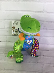 Lamaze Disney Baby Toy Story Clip & Go Rex Dinosaur Crinkle Rattle Plush Toy NEW - Picture 1 of 10