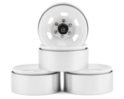 RC4WD Stamped Steel 1.7" Beadlock SR5 Wheels (White/Black) [RC4ZW0066] - Image 1 of 4