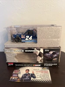 Camión de tierra Kyle Larson 2016 autografiado 1/24 Eldora Win #24 versión de carreras - Imagen 1 de 3