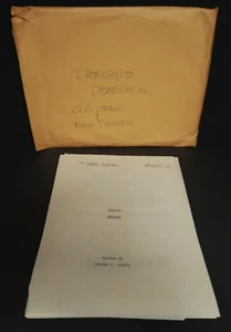 Ironside Deadlock Original TV Drehbuch Stephen J. Cannell Drehbuch Sept. 1970 - Bild 1 von 13