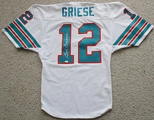 BOB GRIESE Signed MIAMI DOLPHINS Jersey JSA Authenticated - Picture 1 of 5