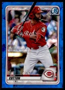 Quin Cotton 2020 Bowman Chrome Sapphire #BD-104 Cincinnati Reds