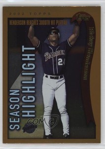 2002 Topps Rickey Henderson #335 HOF