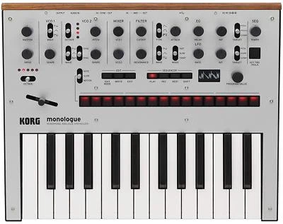 KORG monologue SV Monophonic Analogue Synthesizer Silver EMS w/ Tracking NEW - Image 1 of 4