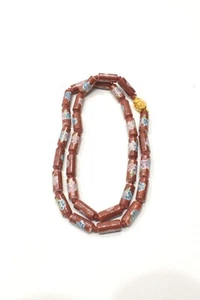 Chinese Porcelain Tube Red Strand 17mm - Picture 1 of 1