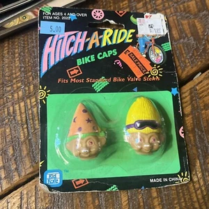 Vintage Hitch-A-Ride "Trolls" Bike Caps Factory Sealed 1991 Kid Kore Toys TROLLS - Picture 1 of 6