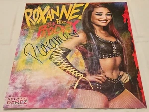 Póster autógrafo oficial de la WWE 11x14 firmado automáticamente Roxanne Pérez NXT exclusivo MSG - Imagen 1 de 13