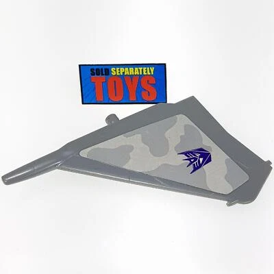 Vtg Transformers G2 Starscream LEFT WING Decepticon Jet gray accessory part TAC - Image 1 of 4