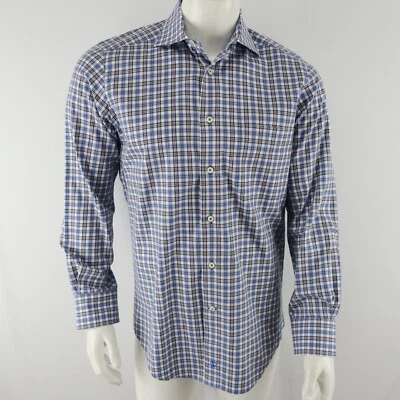 David Donahue Button Up Shirt Mens Small Blue 100% Cotton - Image 1 of 4