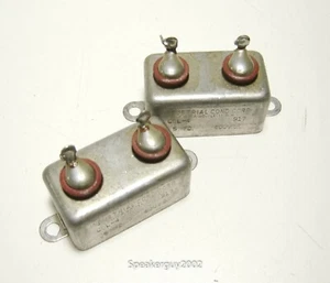 2X Industrial Condenser Corp PIO Capacitors / 0.5 MFD  600 VDC / COL-4 -- KT - Picture 1 of 2