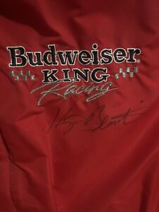 Budweiser King Racing Jacket Signed By Kenny Bernstein Size XL