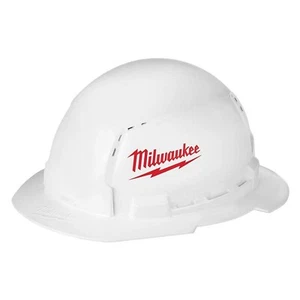 BOLT White Type 1 Class E Full Brim Vented Hard Hat - Picture 1 of 8
