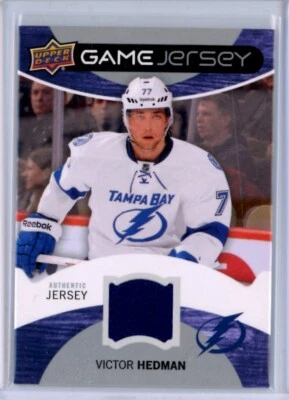 2012-13 Upper Deck Game Jerseys #GJVH Victor Hedman - Tampa Bay Lightning - Image 1 of 2
