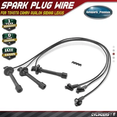 3x Spark Plug Wire Set for Toyota Camry 1996-2001 Solara 1999 2000 2001 V6 3.0L - Image 1 of 4