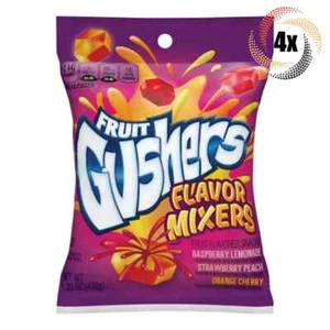 4x Bags Gushers Flavor Mixers Fruit Flavored Snacks 3 Flavors - 4.25oz - Picture 1 of 2