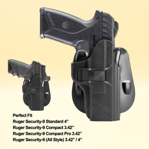 OWB Paddle Holster Fits Ruger Security 380 Ruger Security 9 Standard Compact Pro