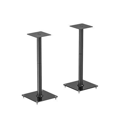 HALTERUNGSPROFI Lautsprecherständer Metall Glas für Satelliten Surround Boxen je 25kg belastbar