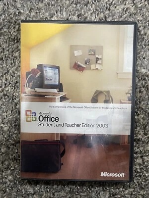 Genuine Microsoft Office Student and Teacher Edition 2003 Complete w/ Key Tested - Image 1 of 3