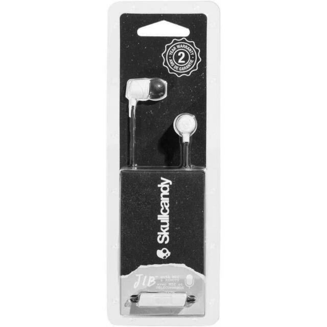 Skullcandy MIC1 Jib Earbuds - White/Black