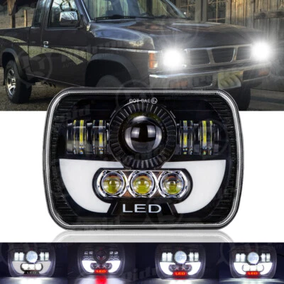1X 120W 7X6 5X7 LED Headlight Hi-Lo DRL Sealed Beam For Nissan Toyota Pickup - Image 1 of 4
