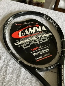NOS Gamma Diamond Fiber C-4.0 Tennisschläger - 116 Head - Grip 4 3/8 Vintage Neu - Bild 1 von 19