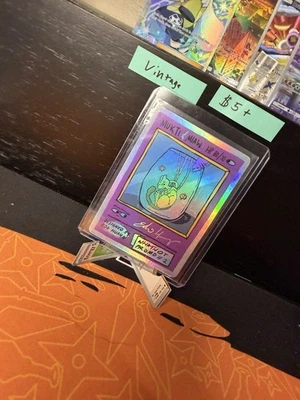 Pokkedo Whatnot Exclusive Holographic Card Mukti Miaw (Mewtwo Mew) Silver Foil - Image 1 of 4
