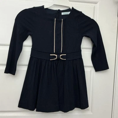 Vestido de fiesta para niña Abel & Lula Mayoral azul marino dorado detalles talla 4  Foto 1 de 4