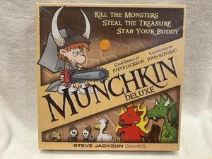 Munchkin Deluxe - Board Game - Family Roleplaying Card Game - NEW FACTORY SEALED - Picture 1 of 2