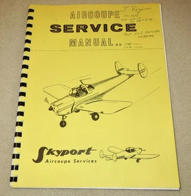 Manual de servicio Ercoupe Skyport-Aircoupe Foto 1 de 4