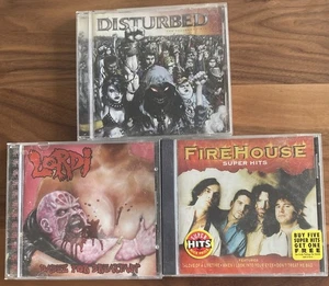 Set of 3 Heavy Metal CDs - Lordi - Firehouse - Disturbed - Picture 1 of 3