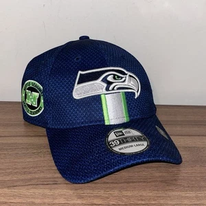 New Era 39Thirty Seattle Seahawks2024 Sideline Stretch Flex Mütze Cap M/L Blau Neu - Bild 1 von 5