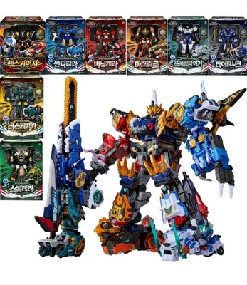 Miniforce Dinoid Warrior 8-Type Robot Collection REX KAISER BUSTER GIGA TIDAL - Image 1 of 2