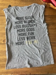 Pam & Gela Graphic Muscle Tank Tee Shirt Size Small S - Picture 1 of 8