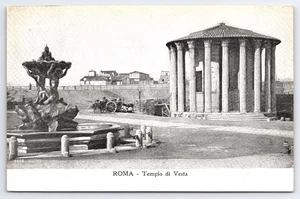 Vintage Postcard Rome Temple of Vesta Tempio di Vesta Italy - Picture 1 of 2