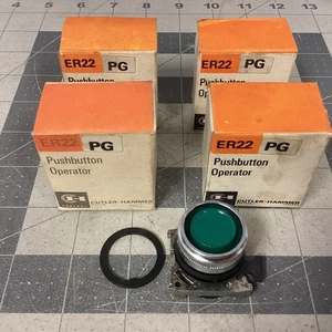 Cutler Hammer PUSH BUTTONS OPERATOR Standard Green (Lot of 4)(LNN8H) - Picture 1 of 2