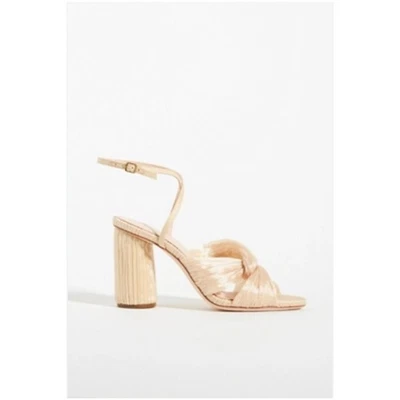 Tacones Loeffler Randall Reed plisados torcidos 7 NUEVO Foto 1 de 4