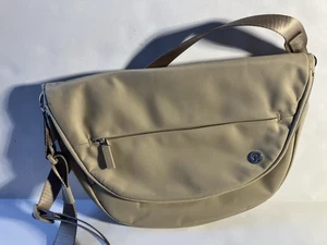 Lululemon All Night Festival Bag 5L Beige Tan Crossbody Purse EUC  - Picture 1 of 11
