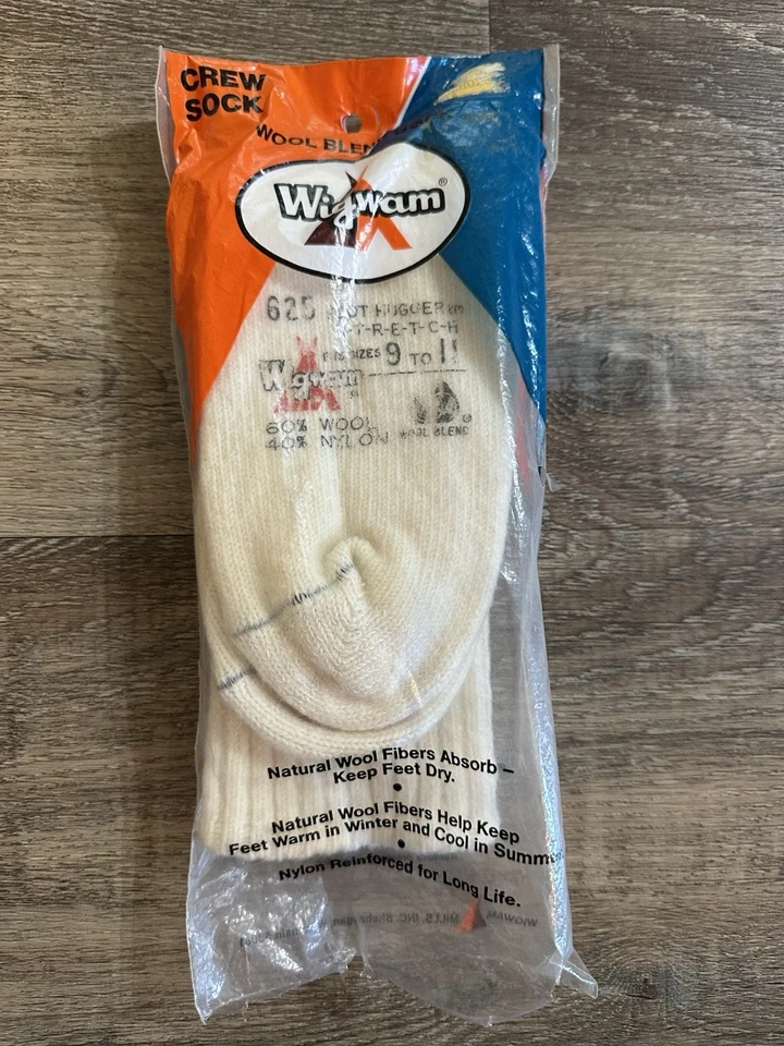 Calcetines Wigwam para hombre talla 9-11 calcetín doble mezcla de lana nailon un par de colección nuevos en stock Foto 1 de 4