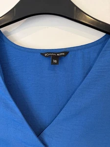 Roman Petite Ladies Blouse. Size 16. Blue, Long Sleeved - Picture 1 of 7
