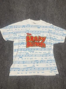Brady Bunch Shirt XL AOP Stanley Desantis 1992 1990s  Vintage All over print VTG - Picture 1 of 8